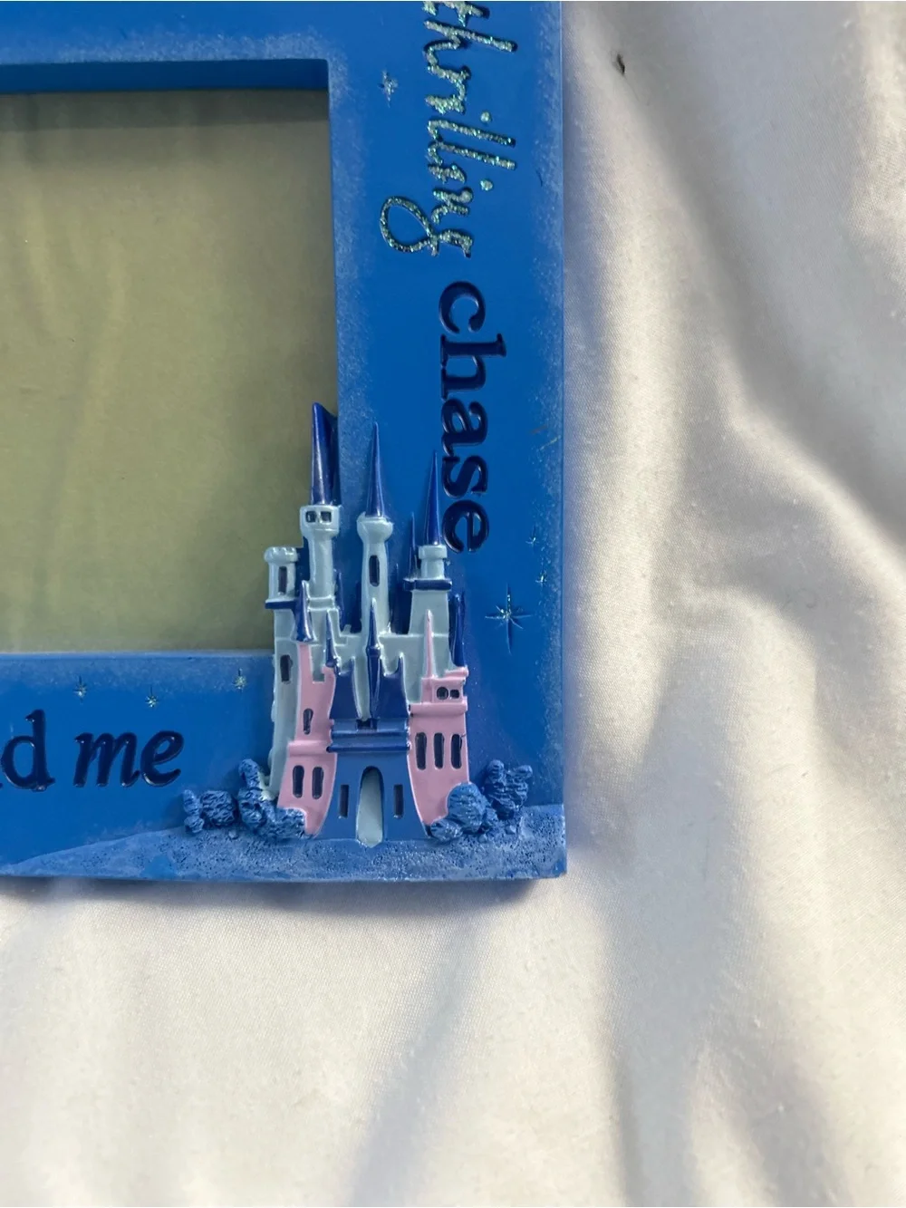 Disney Parks Blue 'A Whole New World' Castle Picture Frame